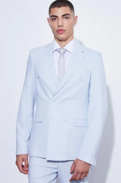 boohooMAN SLIM TEXTURED SUIT JACKET AND TROUSER | UK| Suits & Tailoring