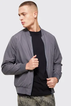 boohooMAN Lightweight Bomber Jacket In | UK| Coats & Jackets