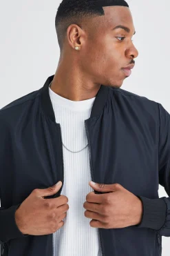 boohooMAN Lightweight Bomber Jacket In | UK| Coats & Jackets