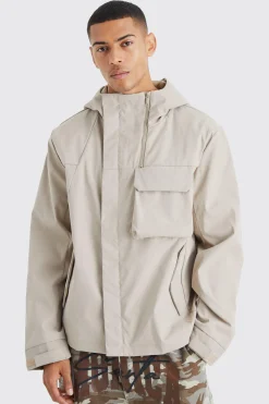 boohooMAN Lightweight Hooded Parka | UK| Coats & Jackets