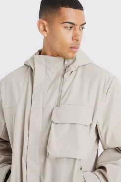 boohooMAN Lightweight Hooded Parka | UK| Coats & Jackets