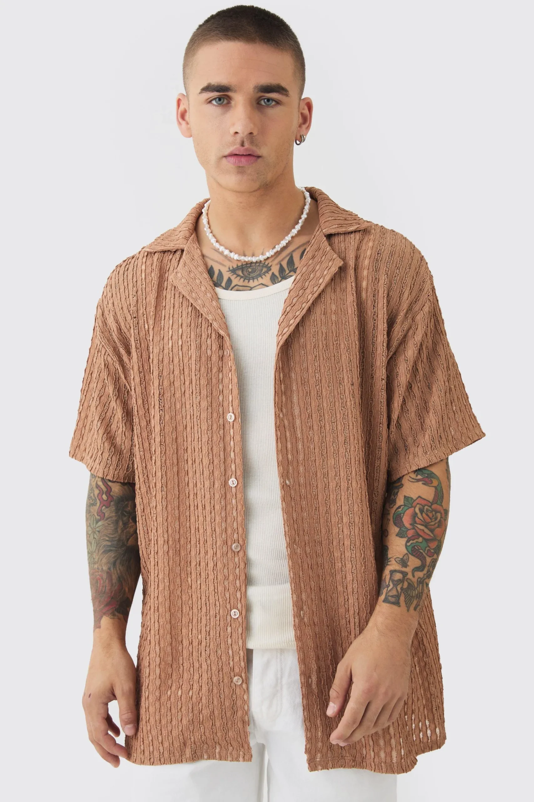 boohooMAN Lightweight Oversized Shirt | UK| Shirts