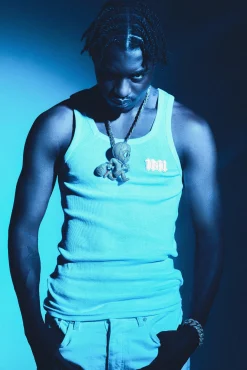 Lil Tjay Muscle Fit Square Neck Ribbed Vest | UK^boohooMAN Discount