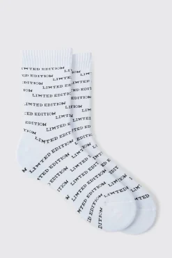 boohooMAN Limited Edition Embroidered Sports Socks | UK| Underwear & Socks|Underwear & Socks