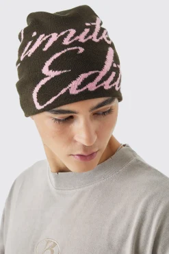 boohooMAN Limited Edition Graphic Beanie | UK| Hats & Caps