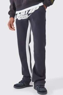 boohooMAN Limited Edition Stacked Gusset Joggers | UK| Trousers|Joggers