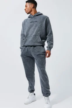boohooMAN Limited Edition Washed Tracksuit | UK| Tracksuits