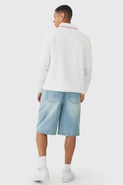 boohooMAN Linen Contrast Stitch Overshirt | UK| Shirts