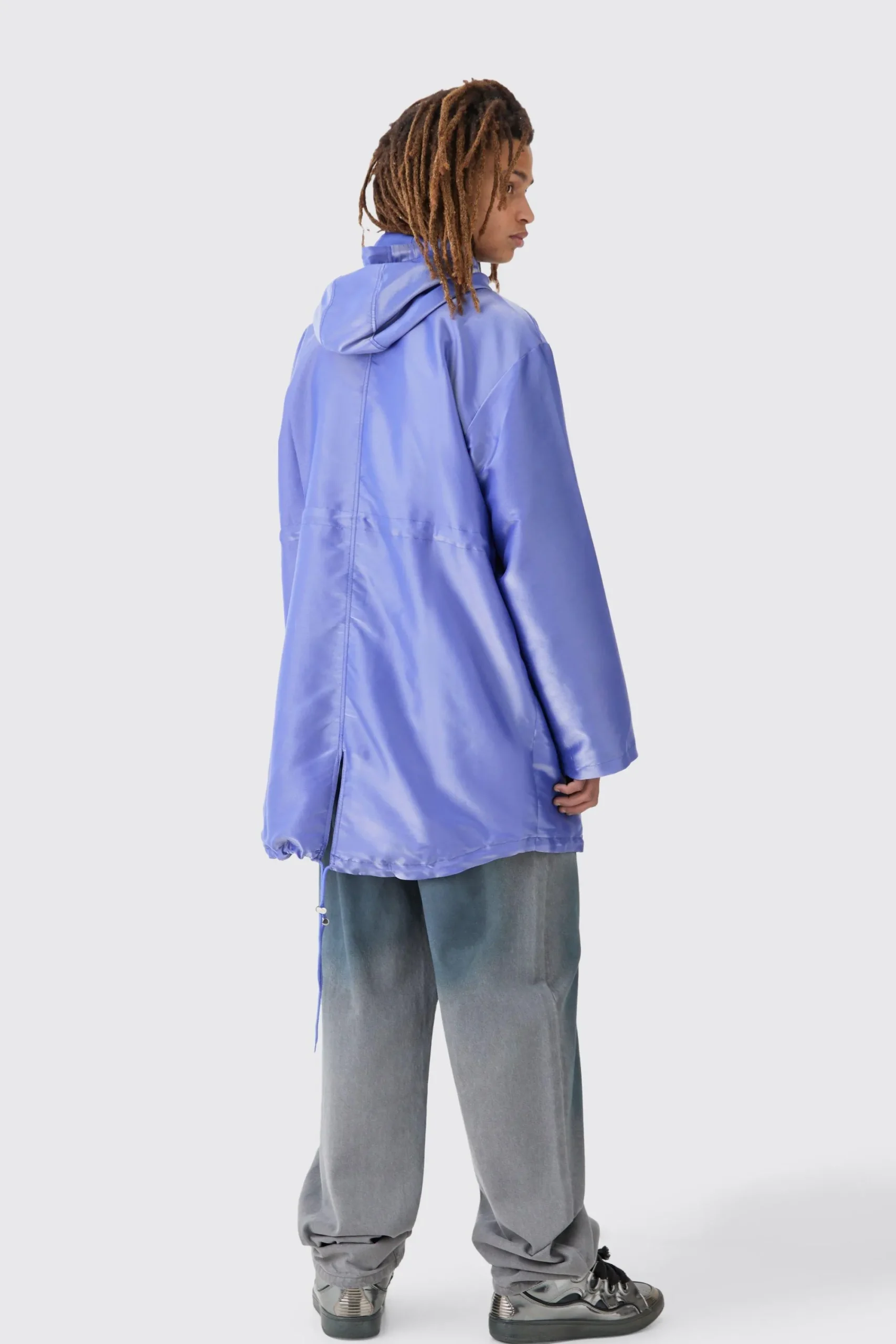 boohooMAN Liquid Metallic Parka | UK| Coats & Jackets