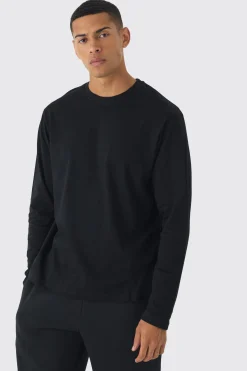 Long Sleeve Crew Neck T-shirt | UK^boohooMAN