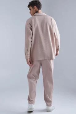 boohooMAN Long Sleeve Oversized Revere Pleated Shirt | UK| Shirts