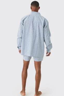 boohooMAN Long Sleeve Oversized Tab Stripe Shirt | UK| Shirts
