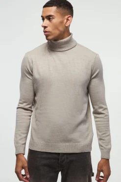 boohooMAN Long Sleeve Roll Neck Jumper In | UK| Knitwear