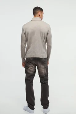 boohooMAN Long Sleeve Roll Neck Jumper In | UK| Knitwear