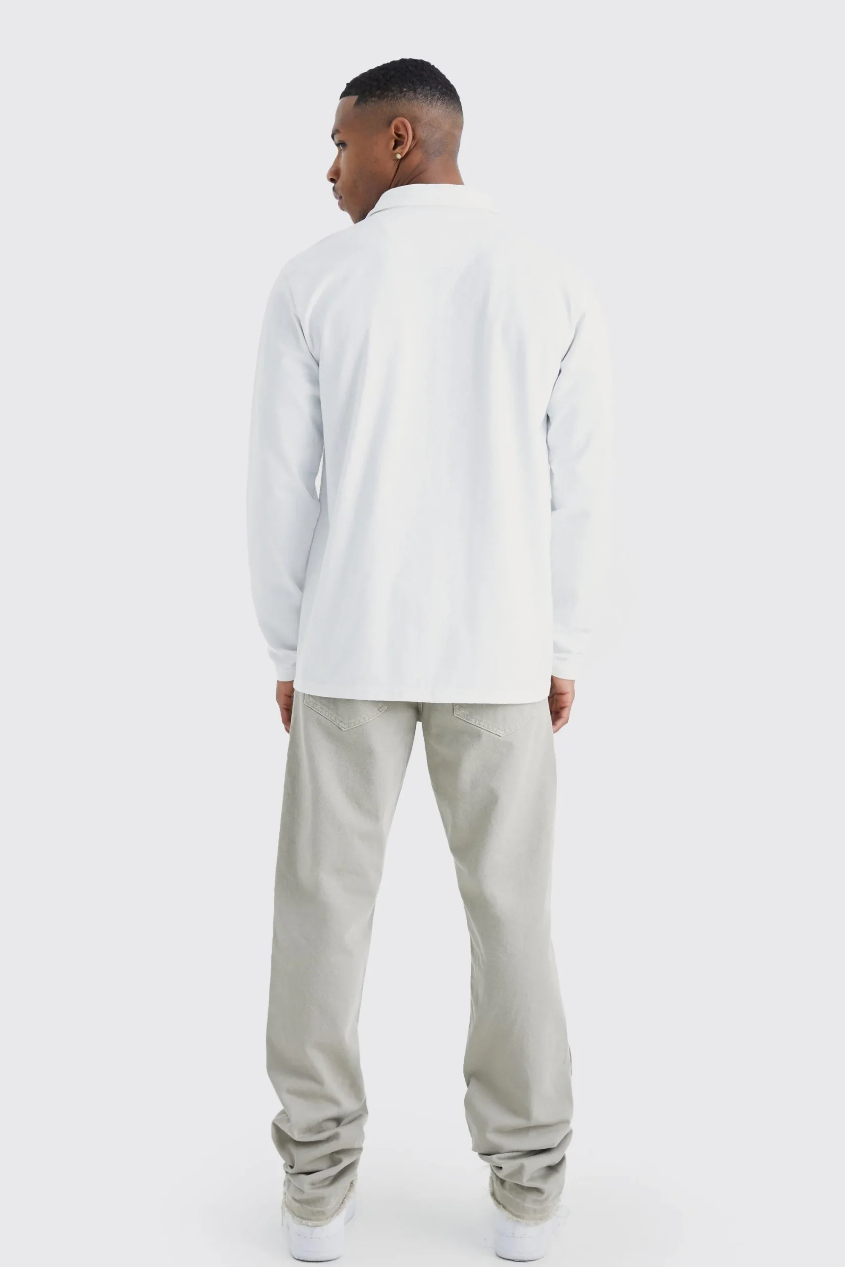 boohooMAN Long Sleeve Slim Fit Jersey Shirt | UK| Shirts