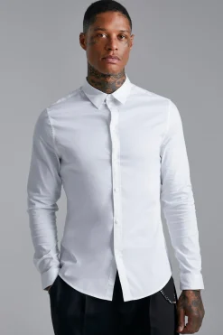 boohooMAN Long Sleeve Slim Fit Shirt | UK| Shirts