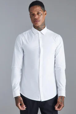 boohooMAN Long Sleeve Slim Fit Shirt | UK| Shirts