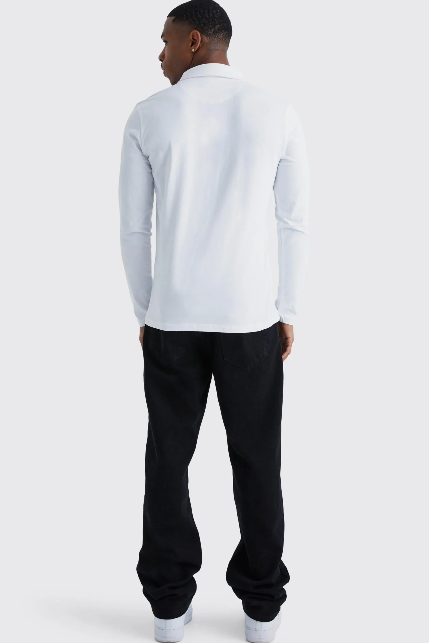 boohooMAN Long Sleeve Stretch Fit Jersey Shirt | UK| Shirts