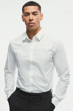 boohooMAN Long Sleeve Stretch Fit Shirt | UK| Shirts