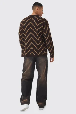 boohooMAN Long Sleeve Stripe Knit Shirt | UK| Shirts|Knitwear