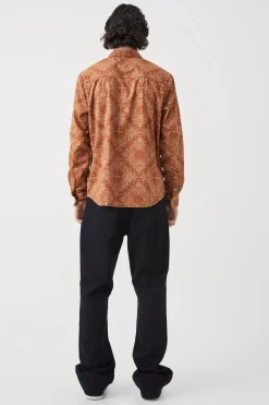 boohooMAN Long Sleeve Zip Through Woven Bandana Overshirt | UK| Shirts