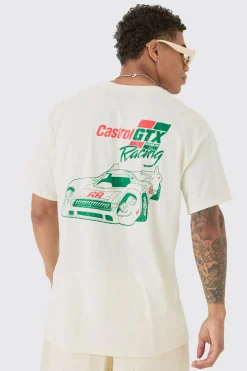 Loose Castrol GTX Racing License T-shirt | UK^boohooMAN Best
