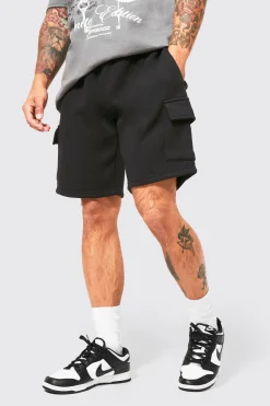 boohooMAN Loose Fit Cargo Jersey Short | UK| Joggers|Shorts
