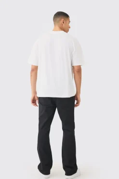 Loose Fit Extended Neck Homme Large Scale Graphic T-shirt | UK^boohooMAN Online