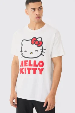 Loose Fit Hello Kitty License T-shirt | UK^boohooMAN New