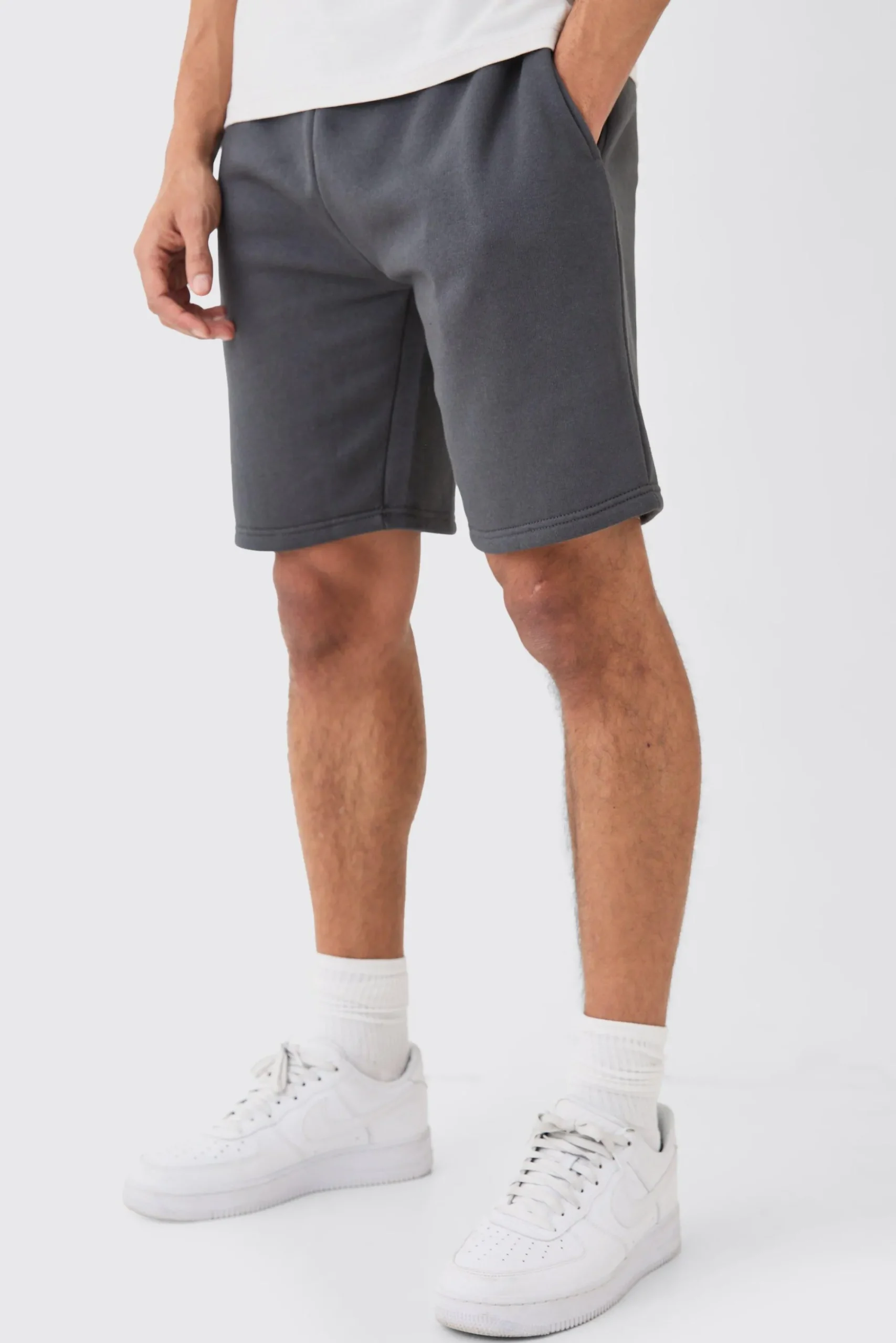 boohooMAN Loose Fit Mid Length Basic Shorts | UK| Shorts