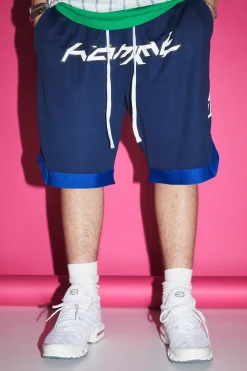 boohooMAN Loose Fit Mid Length Mesh Star Basketball Short | UK| Shorts