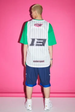 boohooMAN Loose Fit Mid Length Mesh Star Basketball Short | UK| Shorts