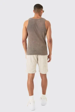 boohooMAN Loose Fit Mid Towelling Homme Shorts | UK| Shorts