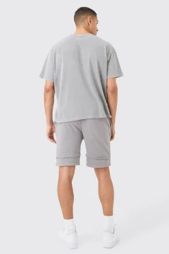 boohooMAN Loose Fit Raw Layer Short | UK| Shorts