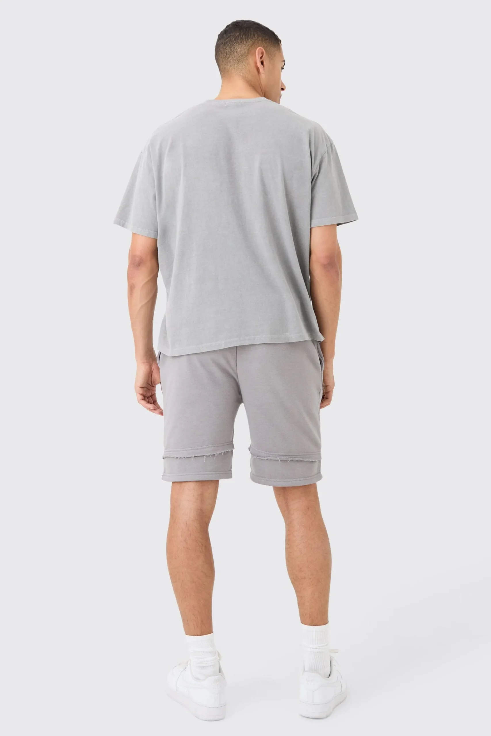 boohooMAN Loose Fit Raw Layer Short | UK| Shorts
