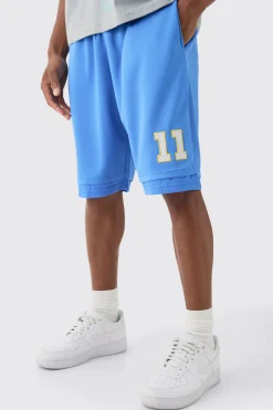 boohooMAN Loose Fit Satin Mesh Basketball Shorts | UK| Shorts