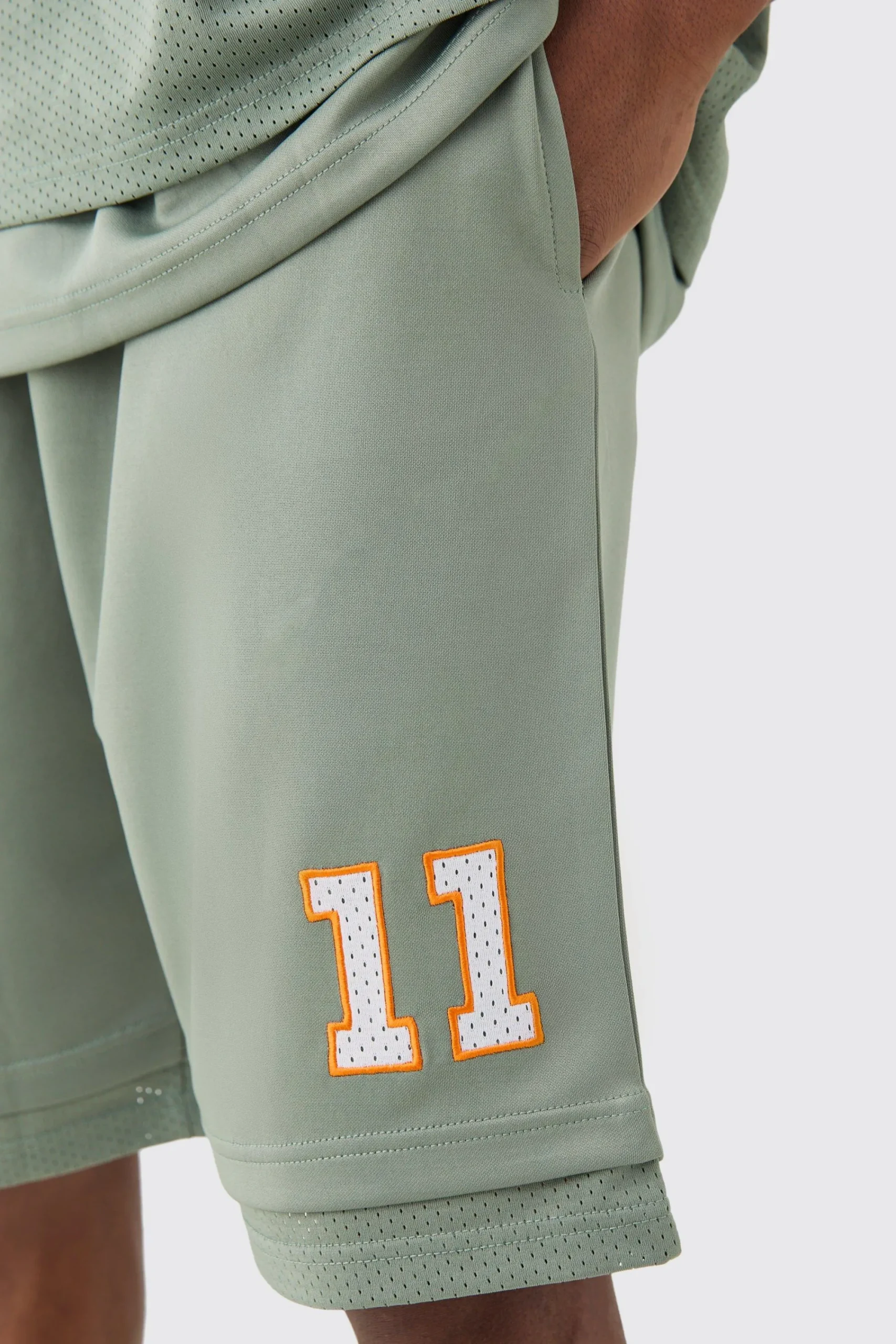 boohooMAN Loose Fit Satin Mesh Basketball Shorts | UK| Shorts