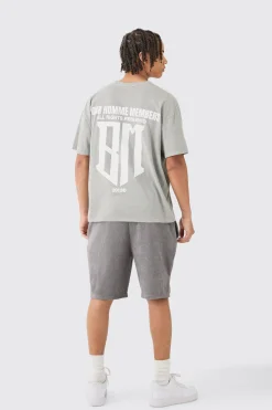 boohooMAN Loose Fit Split Hem Towelling Short | UK| Shorts