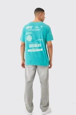 Loose Fit UFC Wash License T-shirt | UK^boohooMAN Clearance