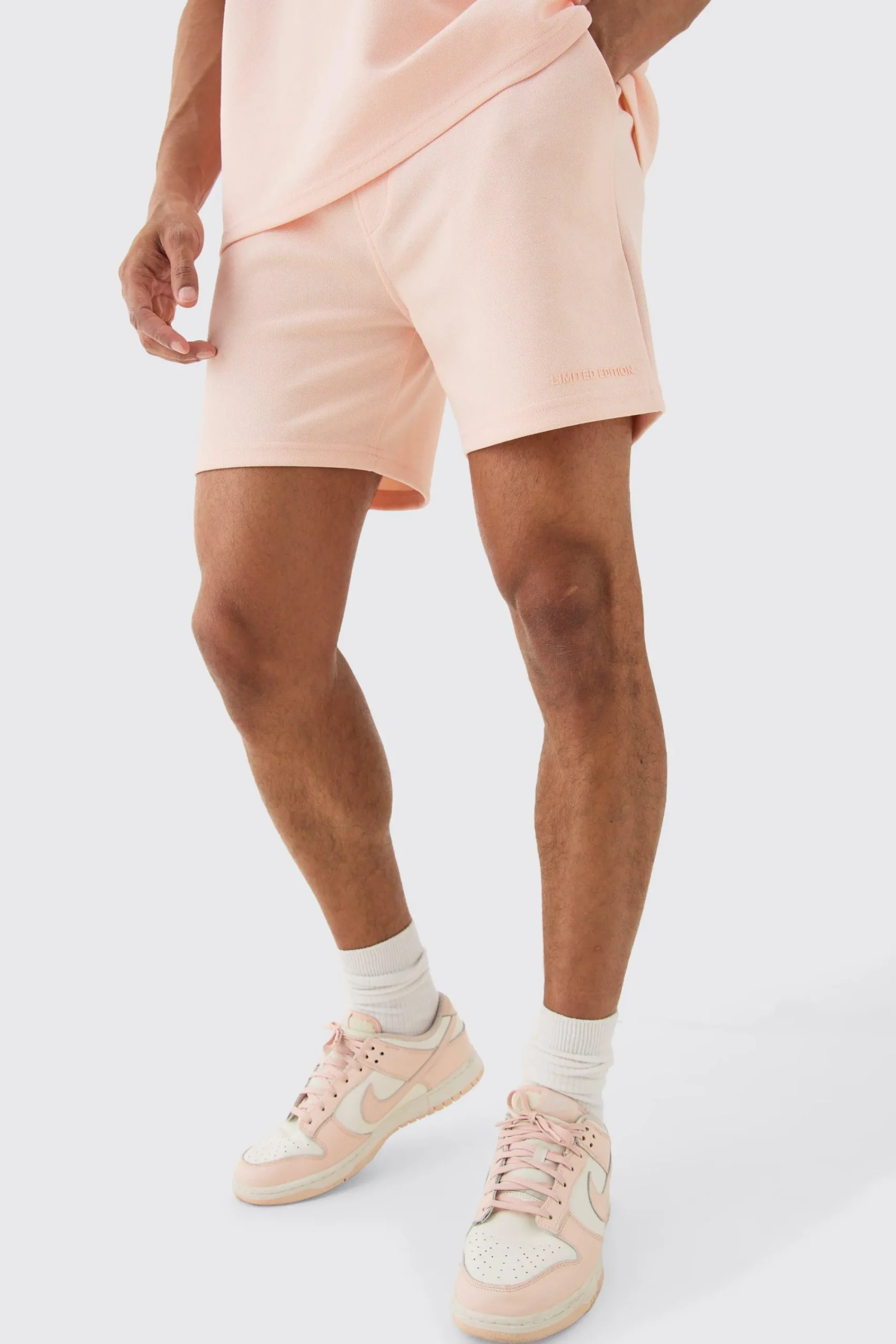 boohooMAN Loose High Build Pique Limited Short | UK| Shorts