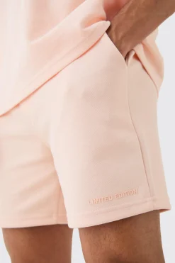 boohooMAN Loose High Build Pique Limited Short | UK| Shorts