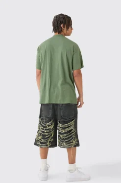 Loose Korn Wash License T-shirt | UK^boohooMAN