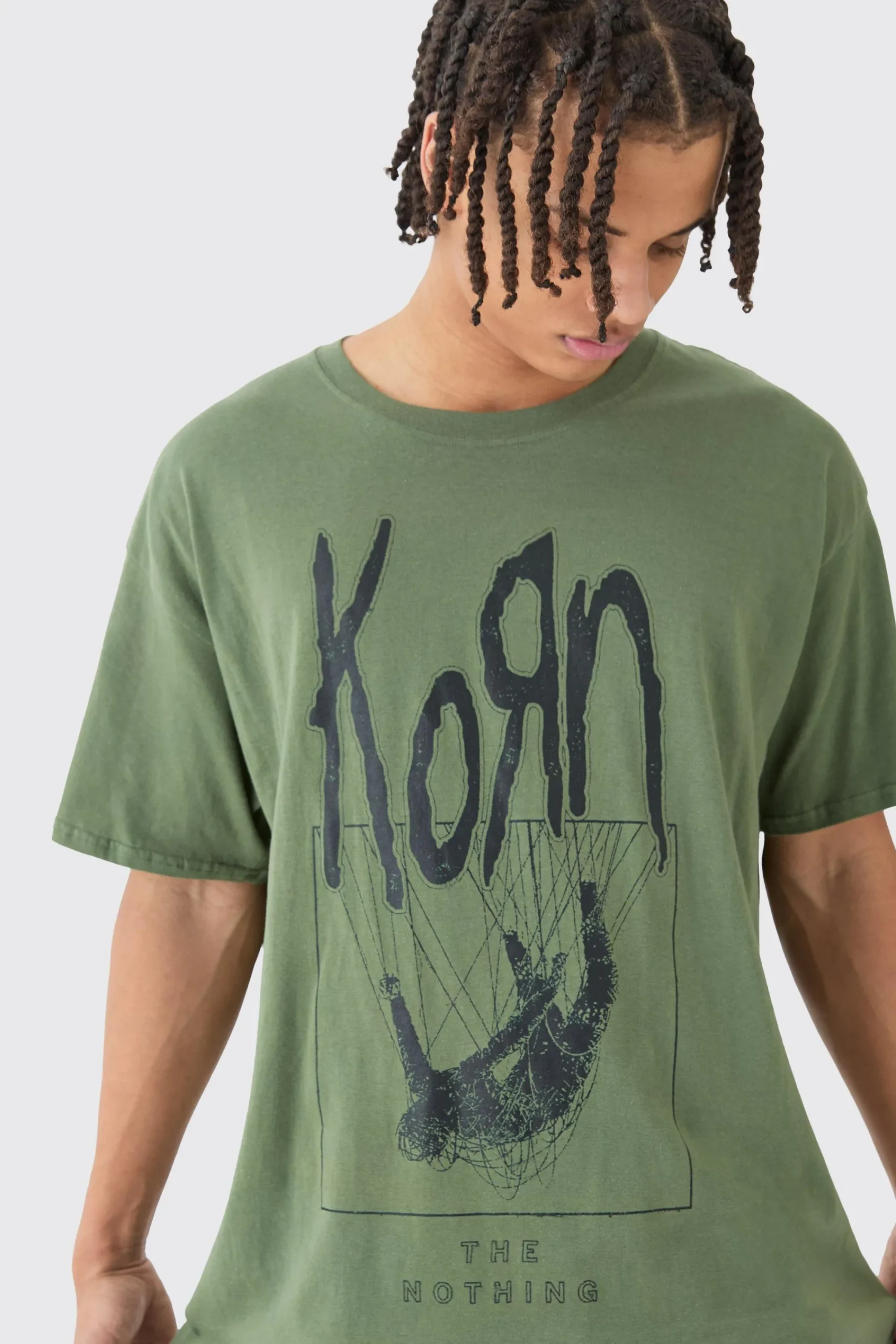 Loose Korn Wash License T-shirt | UK^boohooMAN