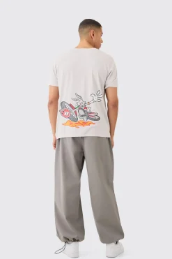 Loose Looney Tunes Bugs Bunny Wash License T-shirt | UK^boohooMAN Sale