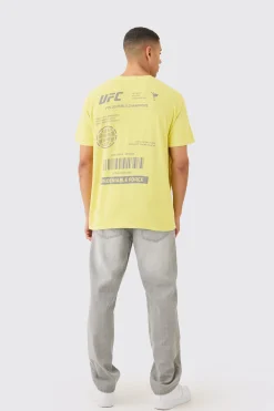 Loose UFC Sports Wash License T-shirt | UK^boohooMAN Discount