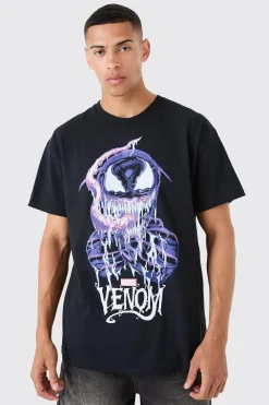 Loose Venom Marvel License T-shirt | UK^boohooMAN Online