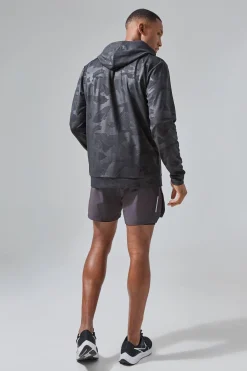boohooMAN Man Active Camo Performance Regular Fit Zip Through Hoodie | UK| Hoodies & Sweatshirts