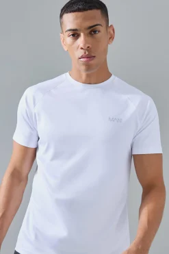 Man Active Camo Raglan Performance T-shirt | UK^boohooMAN Outlet