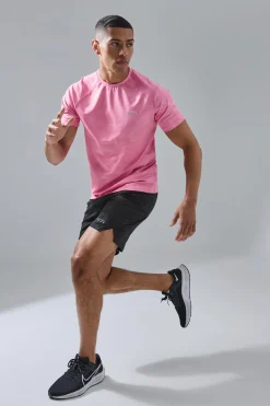 Man Active Camo Raglan Performance T-shirt | UK^boohooMAN Discount