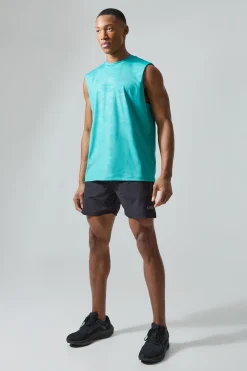 Man Active Camo Tank & Short Set | UK^boohooMAN Discount